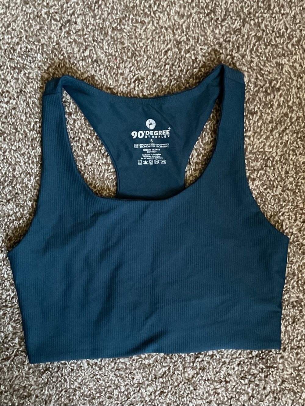 Reflex 90° Racerback Sports Bra - Deep Teal (Size S) Adult